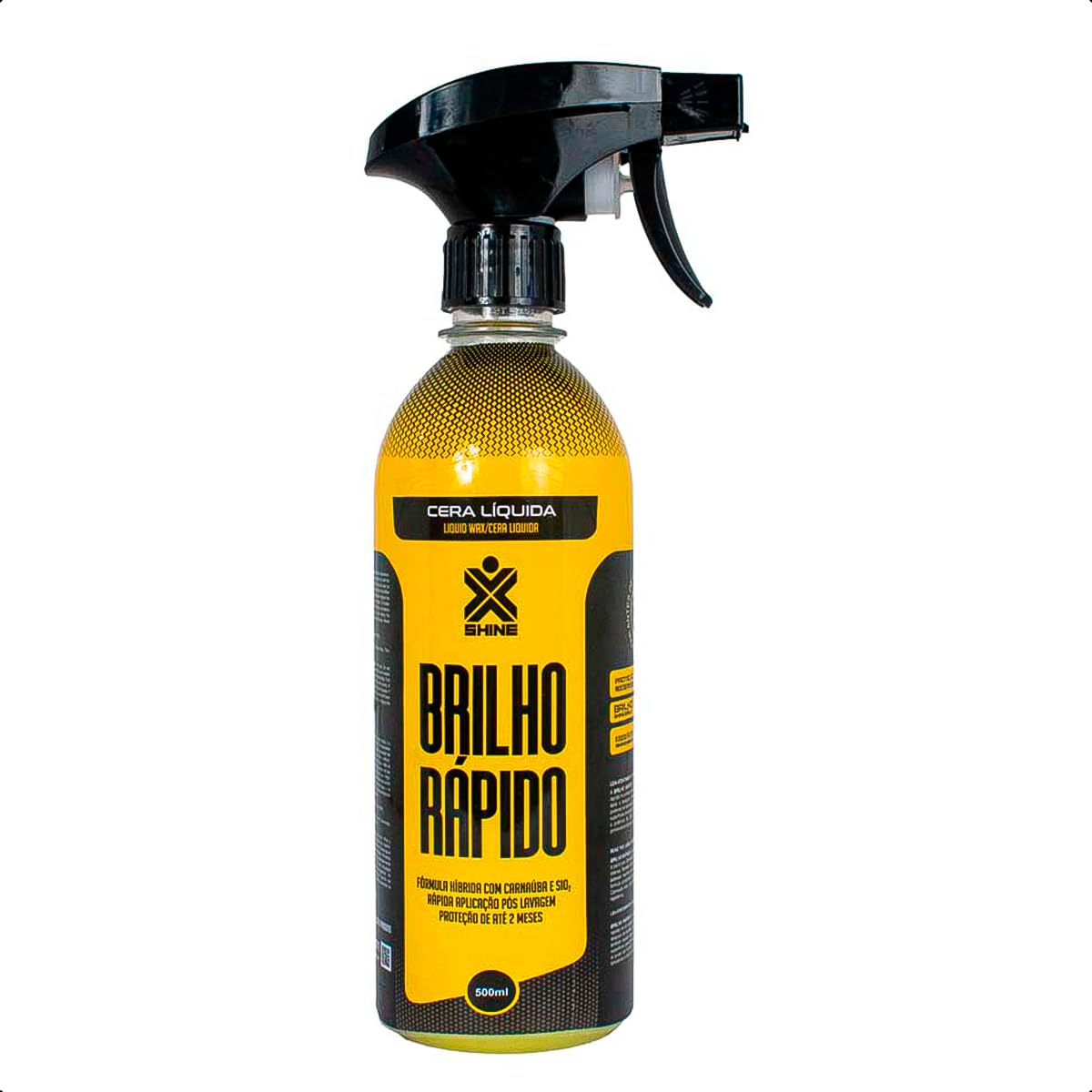 Cera Automotiva Carnaúba 500ml Spray Híbrido com SiO2 Proteção até 2 Meses Brilho