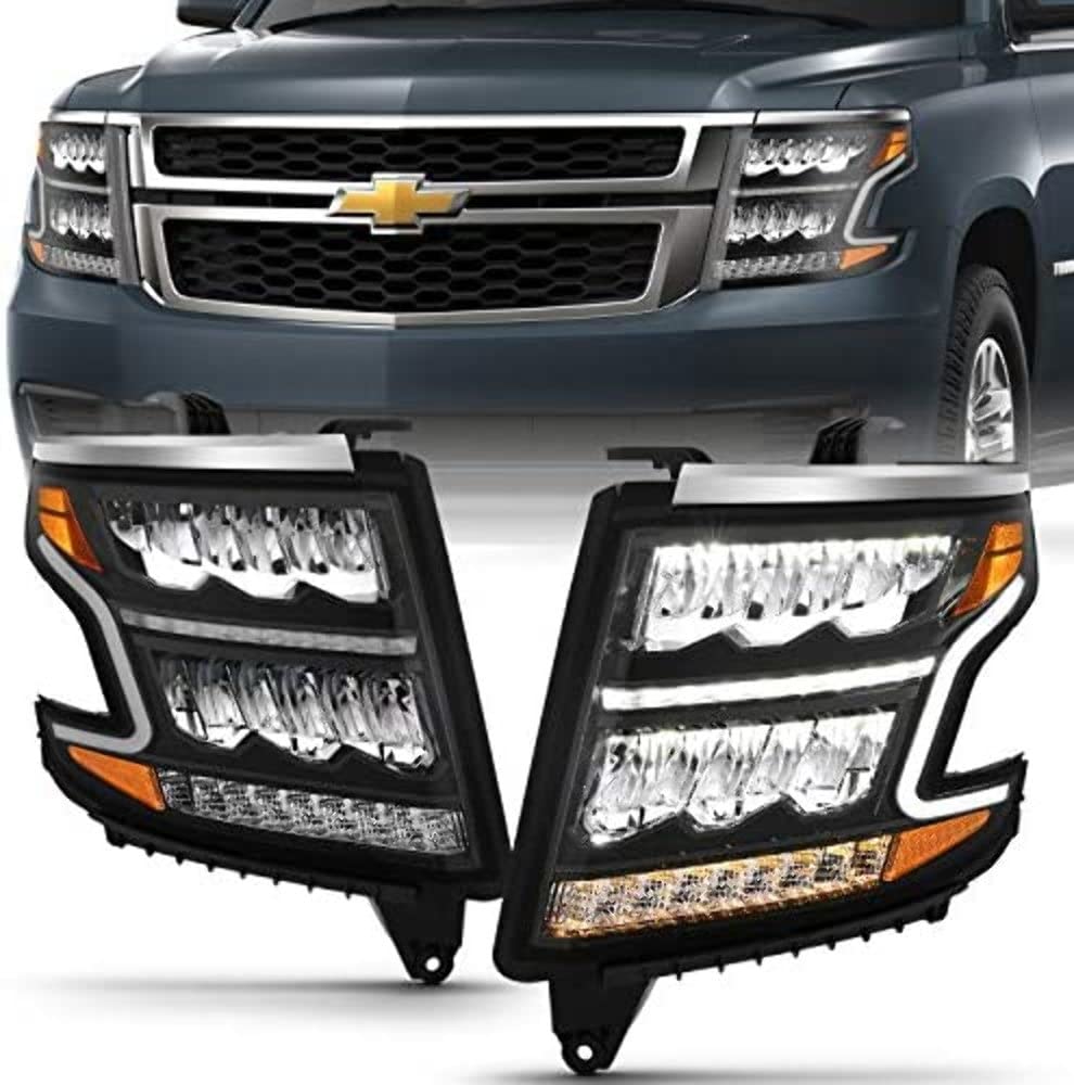 Amazon.com: ANZO 111478 LED HEADLIGHT PLANK STYLE BLACK