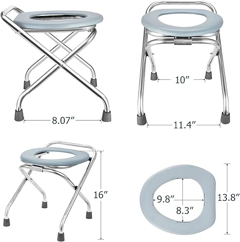 Miniatura 4 de BLIKA 40 bolsas de repuesto para inodoro portátil y capacidad de peso de 400 libras
