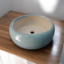 Bonsai Planter for Plants Succulent Planter Flat Pots with Drainage Holes Pot for Home Decor Office Table Living Room Center Table Matte Finish Centerpieces Size 6.5 x 2.5 inches (Cyan, Pack of 1)