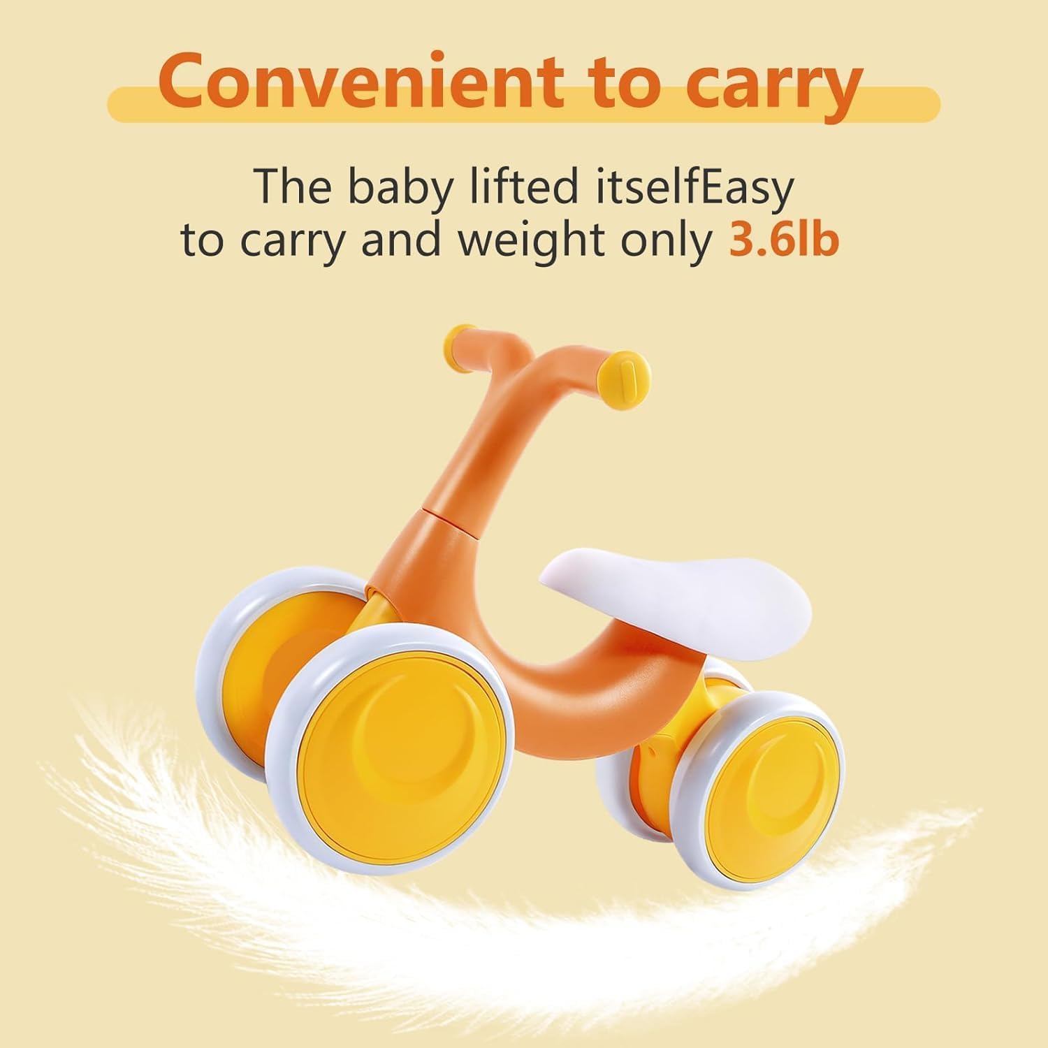 Baby Balance Bike/Scooter for 1-3 Year Old Boys Girls,12-36 Month Toddler Best First Birthday Gift Children Walker,Train Your Baby from Standing to Walking-Indoor Outdoor Balance Bike (Nut Brown) - Image 5 thumbnail