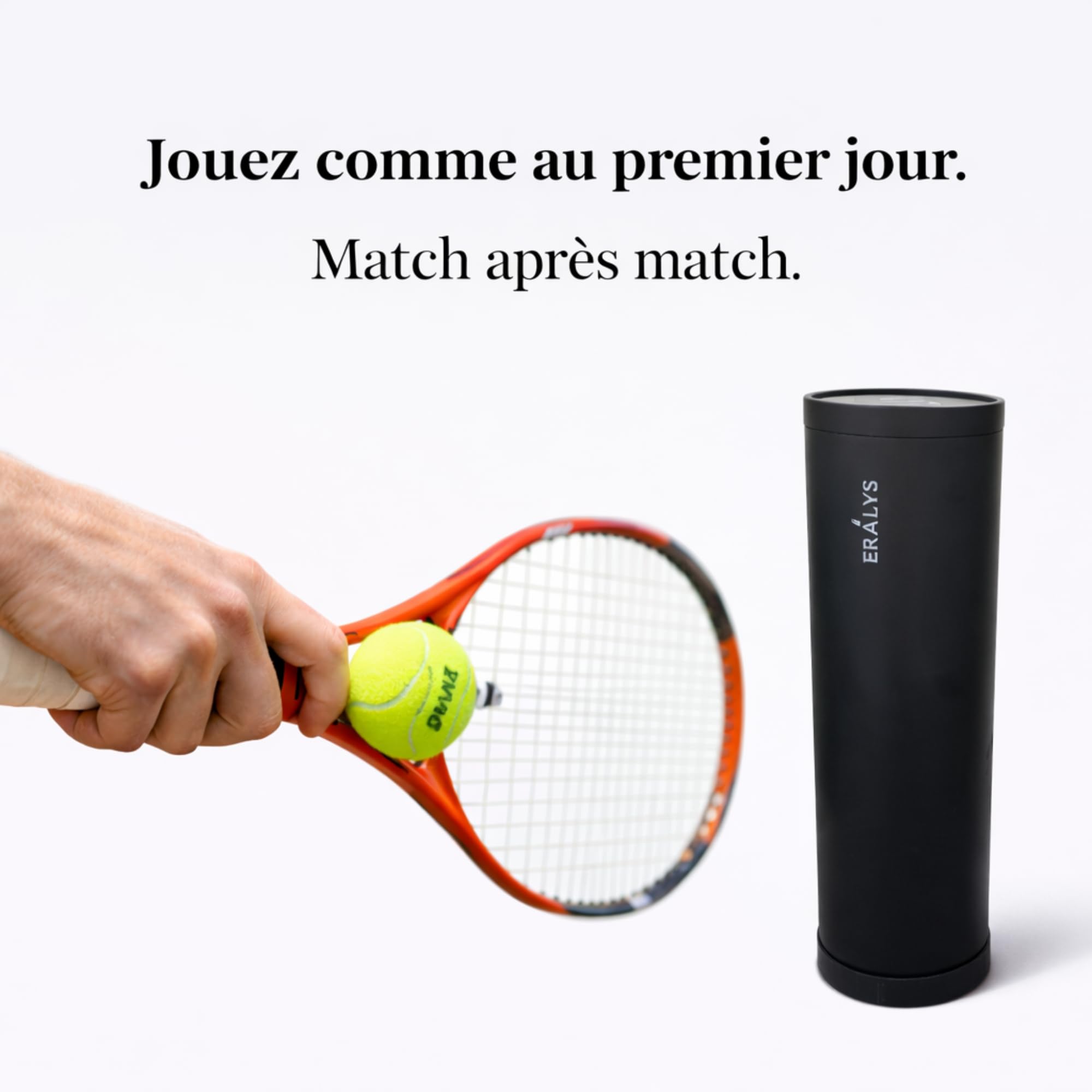 Pressurizzatore di Palle Tennis & Padel – Ripristina e Mantiene la Pressione – Capacità 3 Palline – Durata prolungata – Sistema di Blocco Ermetico