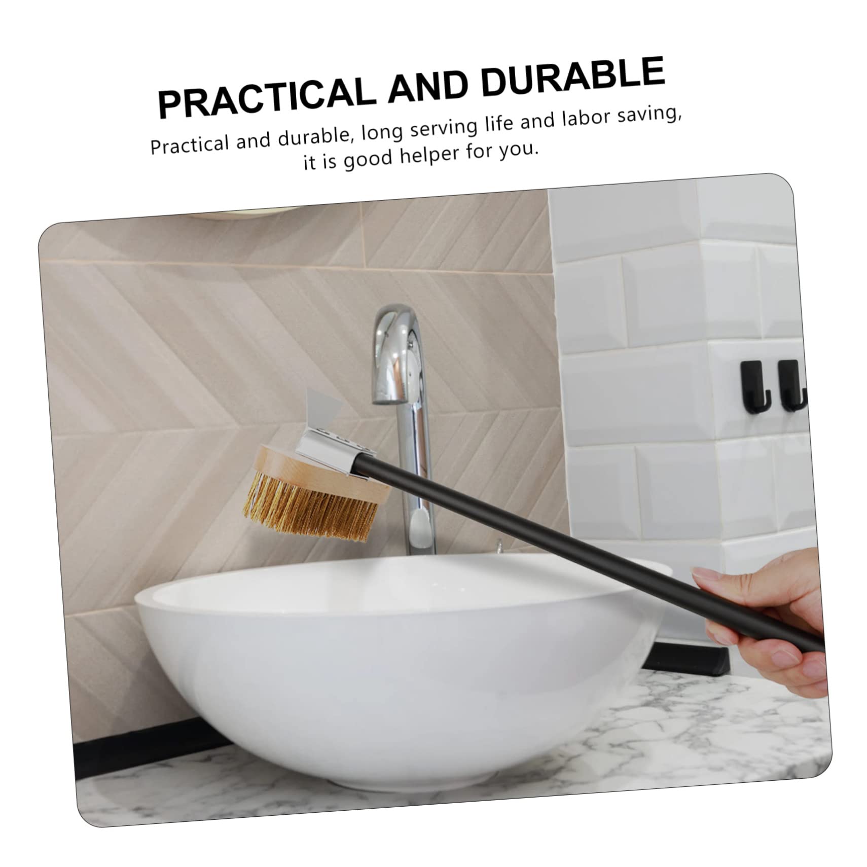 Abaodam Cepillo para Horno de Pizza y Parrilla 40 Cm Alambre de Cobre Herramienta de Limpieza Resistente para Suministros de Cocina y Barbacoa Profesional