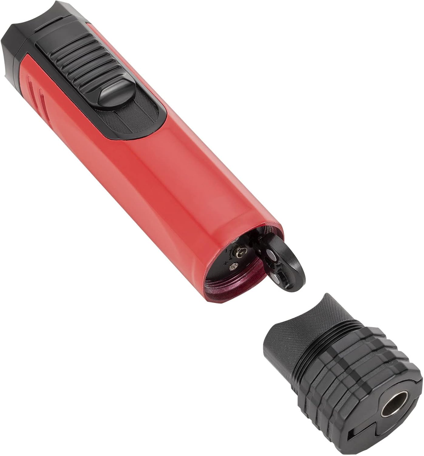 Windproof Cigar Lighter with Puncher Holder Needle Metal Portable 3 Jet Flame Multifunction Refillable Smoking Accessories