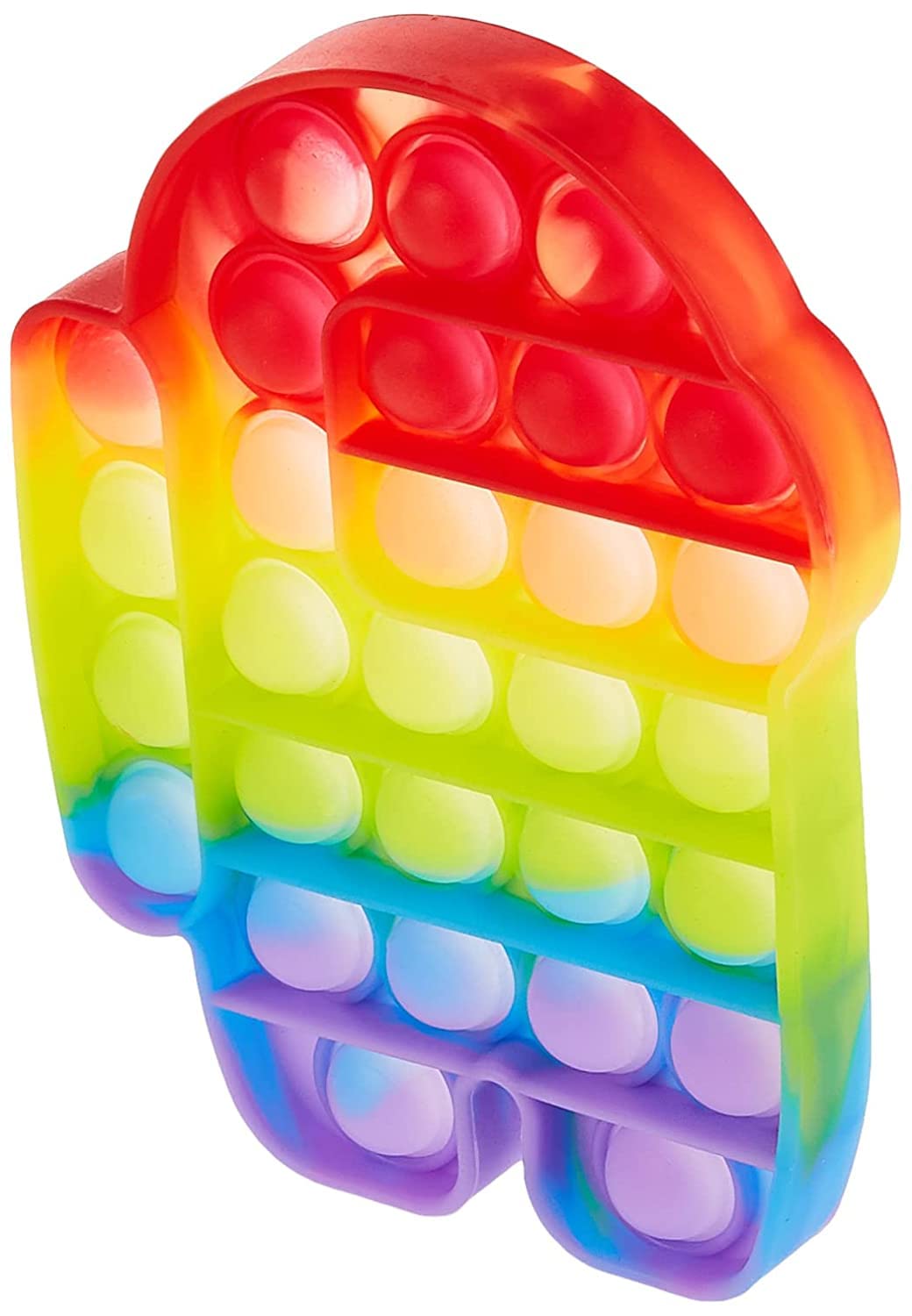 CYRon Fidget Toys Set, Sensory Toys Pack Cheap for Kids Adults, Among Us Push Pop Bubble Fidget, Stress Relief and Anti-Anxiety Tools, Fidget Game Kill Time (Rainbow)