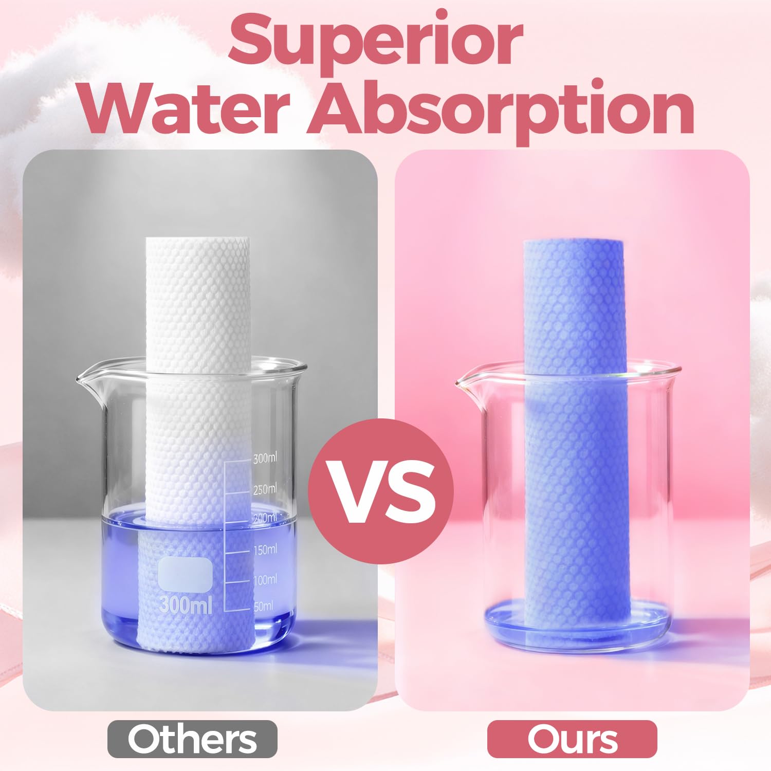 Disposable Face Towels, Large &Thick &Soft Face Towelettes Disposable,Lint-Free And Odor-Free Dry Faces Wipes,Suitable For Daily Care Of Sensitive Skin,Facial Cleansing,And Makeup Removal(50 Count) - Image 5