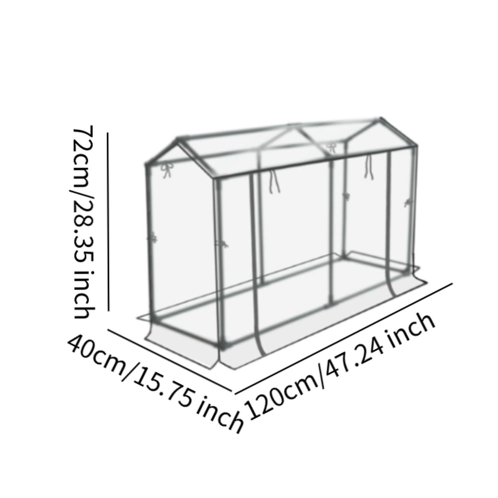 Tenda trasparente, piccola serra, Trasparente, 120x40x72cm | crescita affidabile delle piante, offre un kit serra portatile per la germinazione del giardinaggio in caso di condizioni