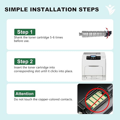 Miniatura 4 de SP C430 SP C430A Cartucho de tóner de repuesto para Ricoh SP C440DN C430DN C430 C431DNHT C431DNHW alto rendimiento para Ricoh 821105 821106 821107