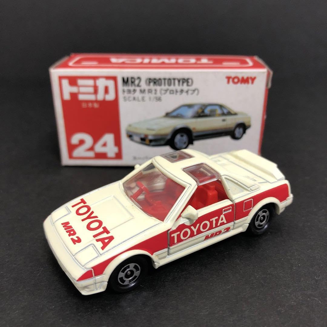 Amazon.co.jp: ミニカー トミカ 24 トヨタ MR2 プロトタイプ 日本製 白 