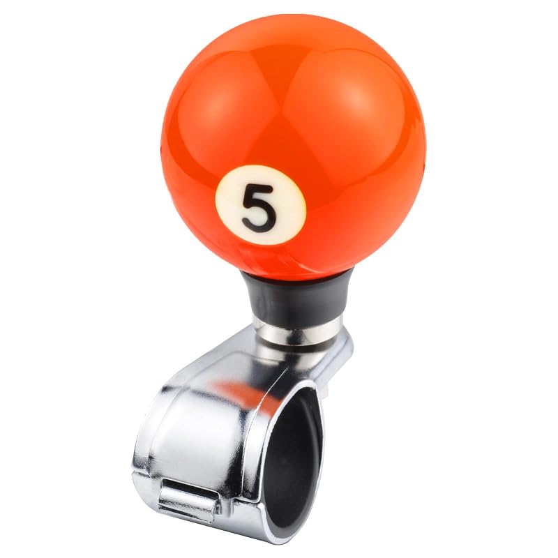Girador de Volante em Formato de Bola de Bilhar Laranja Nº 5 Arenbel para Uso Fora de Estrada