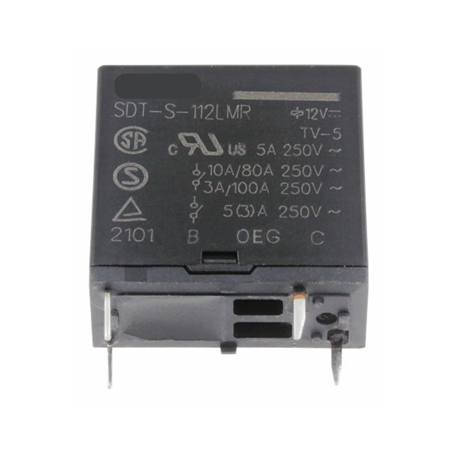 Relé SDT-S-112LMR 4PIN con soporte de 5A 250VAC para un control de energía eficiente y seguro