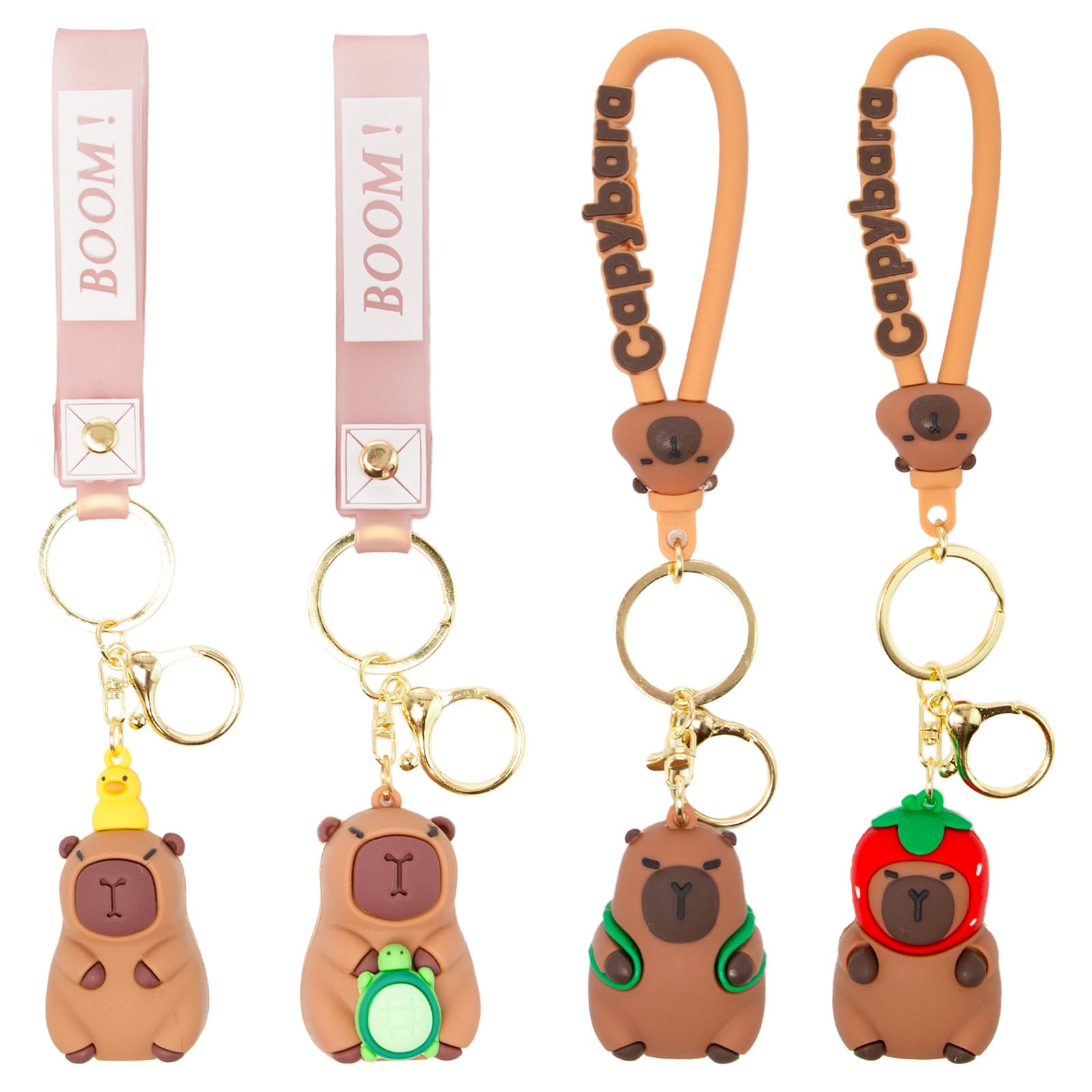Capybara Plüschtier Mit Schlüsselanhänger – Superweich, 25 Cm – Perfekt Als Geschenk Für Kinder & Erwachsene