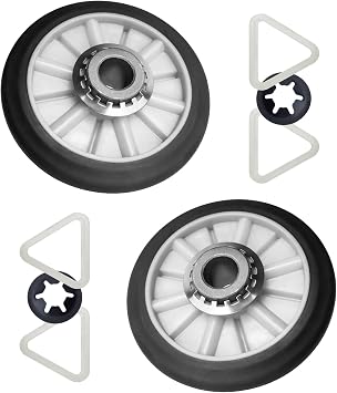 3 Pack 349241T Dryer Drum Roller Kit Replacement