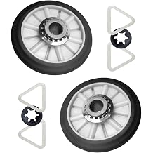 349241T Dryer Drum Roller Kit Replacement Compatible with Whirlpool Kenmore Estate Roper Dryers - Pack of 2