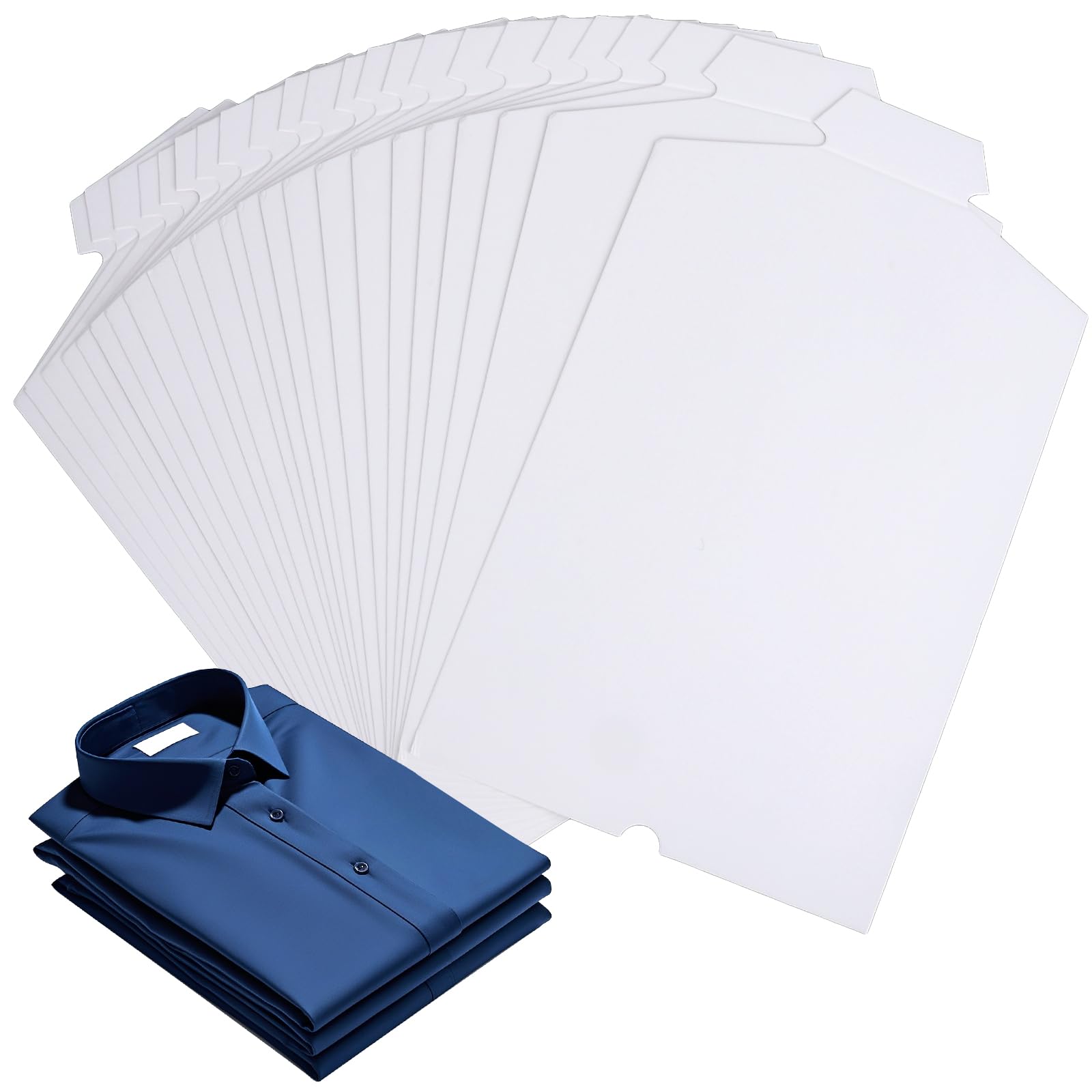 Planches en papier pour affichage chemises Lot 50 cartons blancs pliants anti-plis
