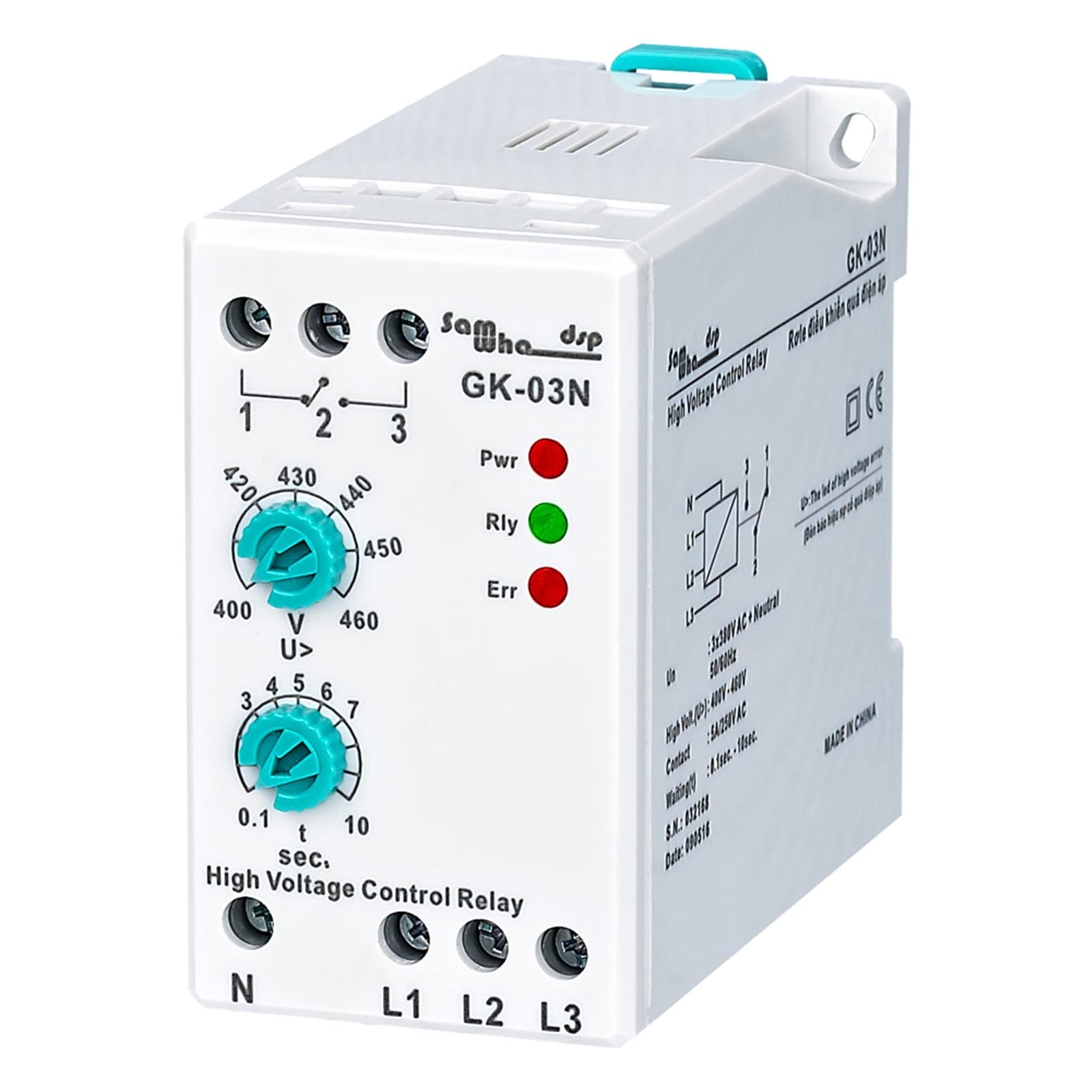 Pièces de rechange Relais de protection réglable analogique haute tension à défaillance de phase GK-03N