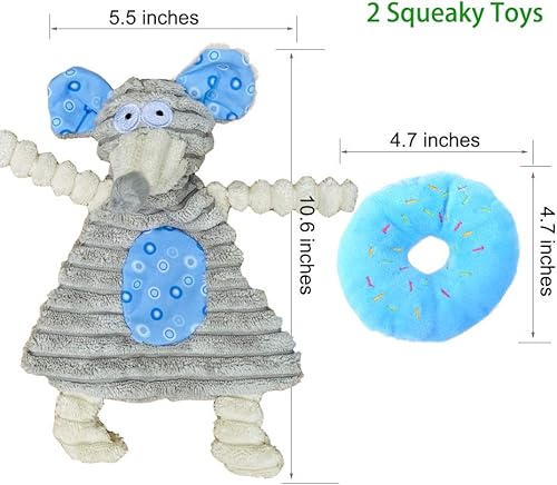 Miniatura 3 de Juguetes para cachorros para dentición, juguetes masticables para cachorros para perros pequeños, suministros para cachorros, azul, tamaño Corgi de