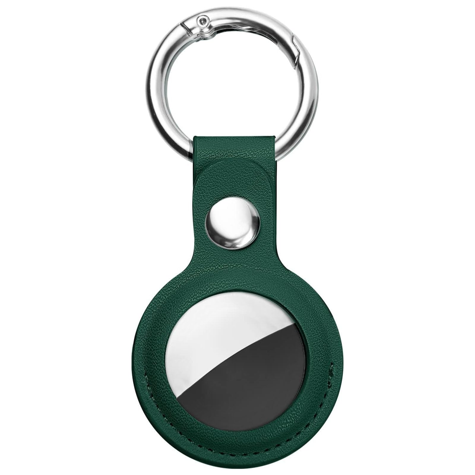 Ainiv Keychain for AirTag, 1 Piece Keychains for AirTag Protective Case, PU Locator Portable Anti-Lost, Protective Leather Case Bluetooth Tracker Pets and Backpacks