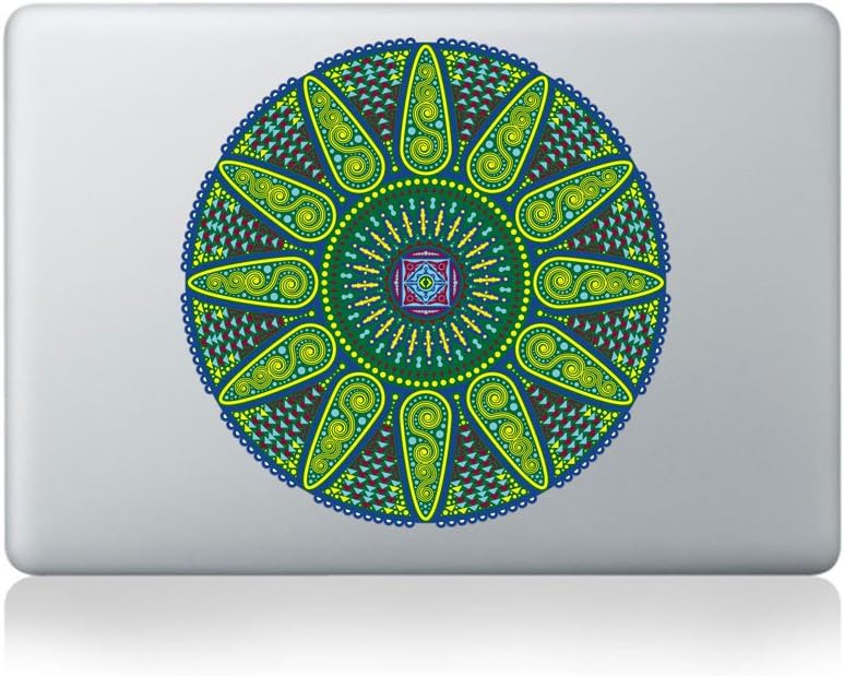 Geometric Sunshine Mandala Vinyl Sticker for MacBook (13/15) or Laptop