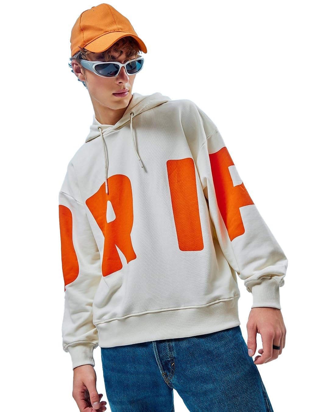 bewakoof Men's Cotton Blend Solid Oversized Fit Full Sleeve Terry Hoodies-picture-18