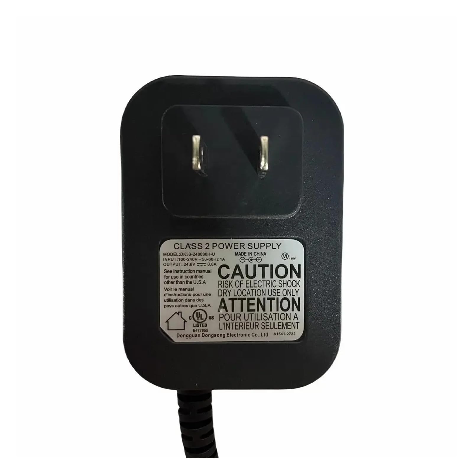 Chargeur pour aspirateur Shark IZ162H et IX140H adaptateur 24.8V