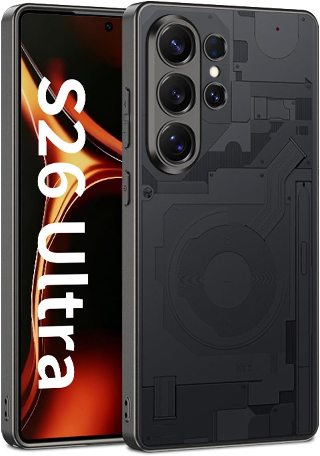 Electroplating Case for Samsung Galaxy S26/S26 Plus/S26 Ultra, Frosted Antiskid Soft Frame Cover, Protection Shockproof Cover(Black,S26 Ultra)