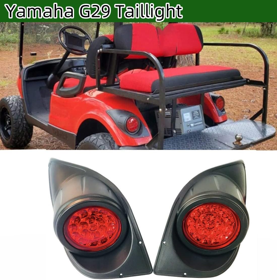 Golf Cart light Compatible Yamaha G29 Complete ultimate LED Light Kit with Turn Signals, Hazard Flasher, Horn and Brake fits Yamaha G29 Drive 2007+ Gas&Electric golf cart