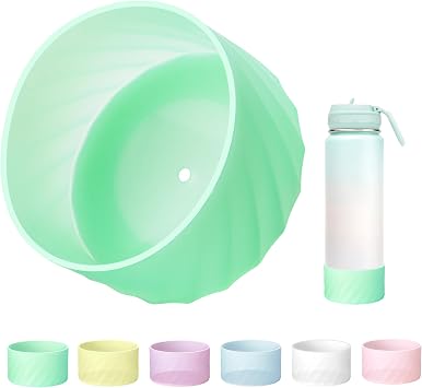 Silicone Boot for Lululemon Sport Water Bottle 24 OZ, Ripple Protective Sleeve Water Bottle Bottom for Lululemon, Anti-Slip