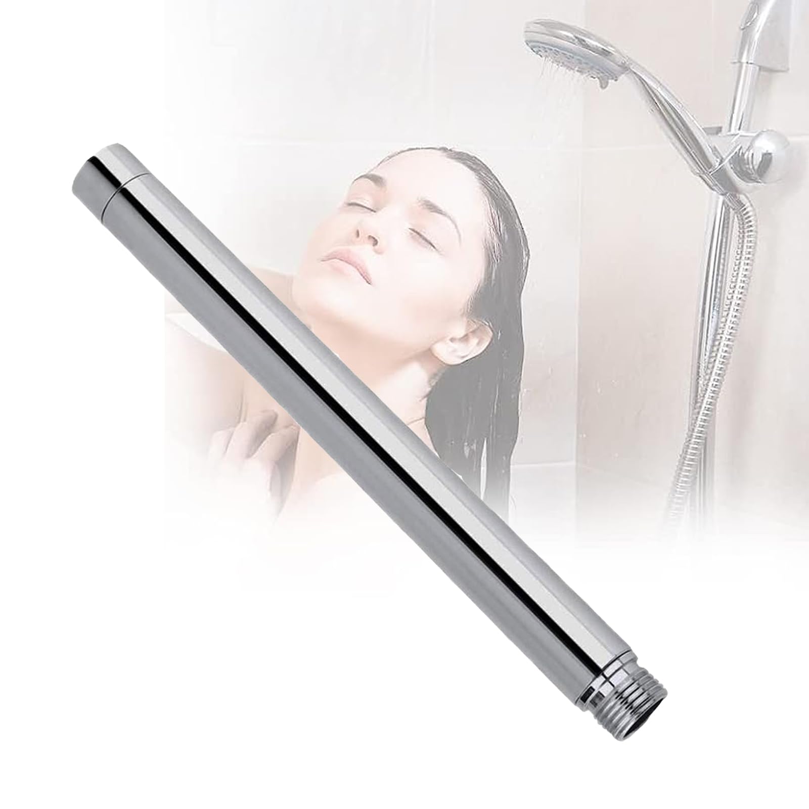 Edelstahl-Duschverlängerungsrohr 20,3 Cm – Für Duschkopf & Handbrause, G1/2“ Anschluss