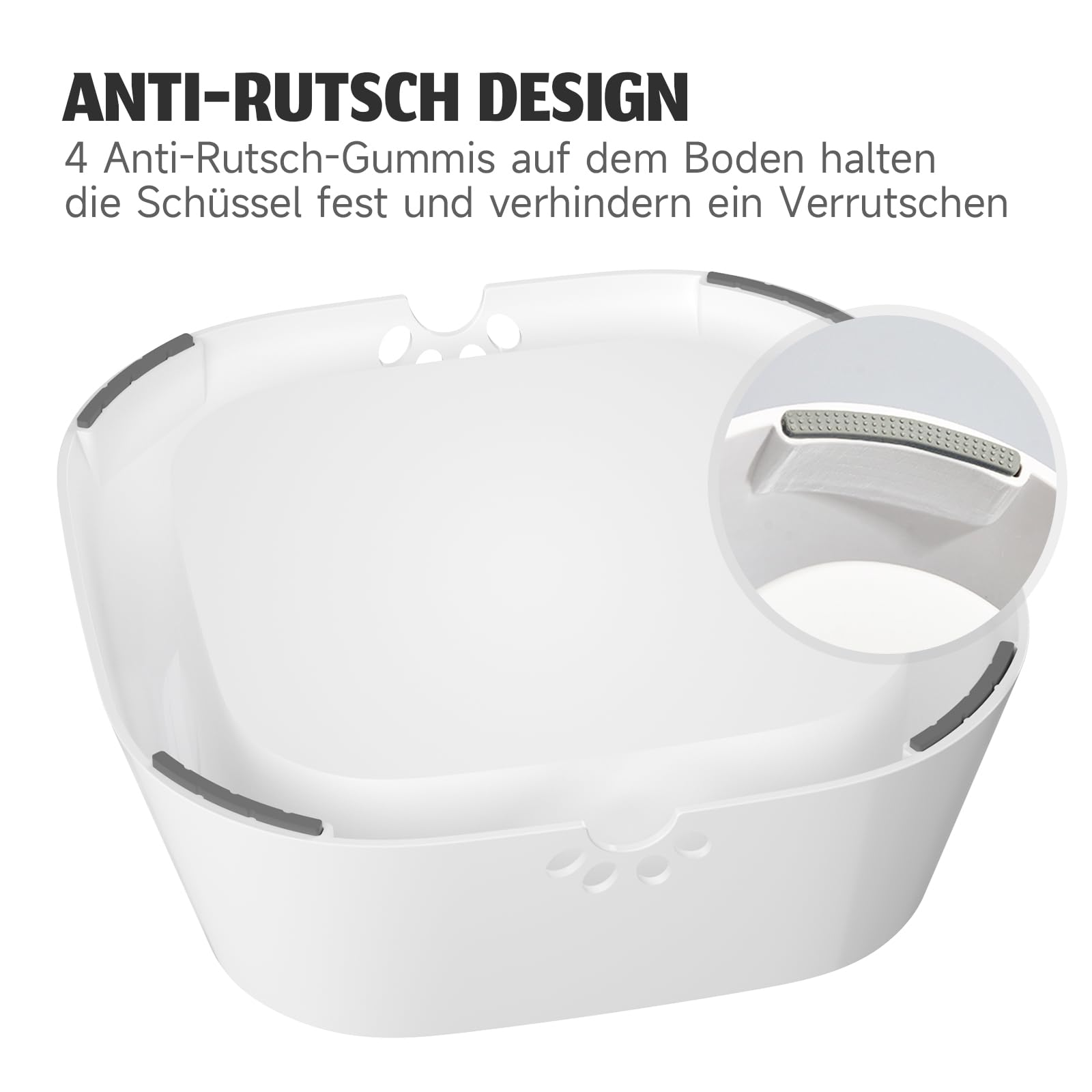 ELS PET Wassernapf für Hunde: 1L Auslaufsicher Trinknapf Hund Fressnapf Unterwegs, Anti-Schwapp Hundenapf Reisen für Haustiere & Innen & Draußen & Auto
