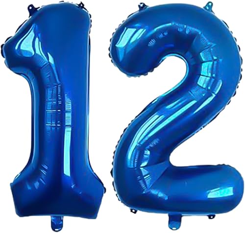 Miniatura 1 de Globos digitales del número 12 de 32 pulgadas, del alfabeto, 12, globos de helio, globos grandes para suministros de fiesta de cumpleaños, boda,
