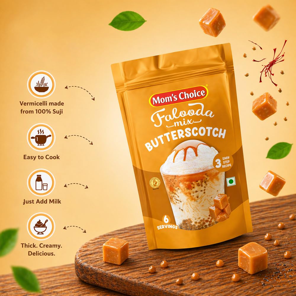 Mom'S Choice Butterscotch Falooda Mix 200G