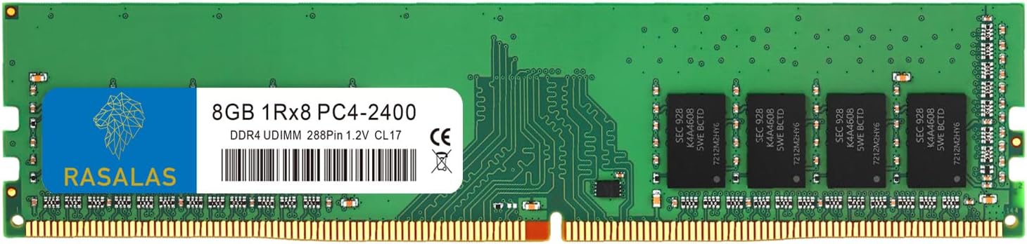 8GB 1rx8 DDR4 2400T desktopx1
