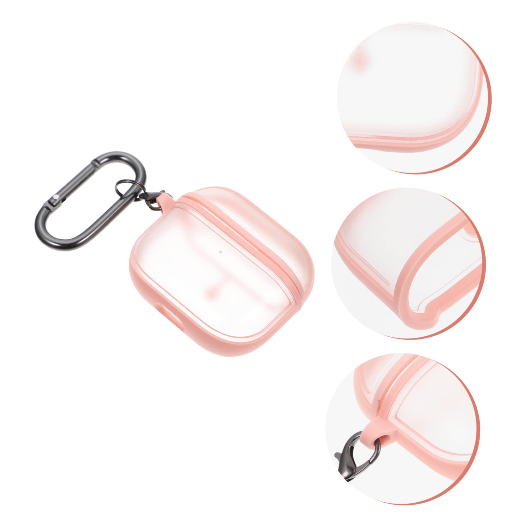 HOMSFOU 5 Juegos Caso De Auriculares Protector De Llavero - Funda para Auriculares Llavero De La Caja del Auricular Protector De Inalámbricos Caja De Rosa