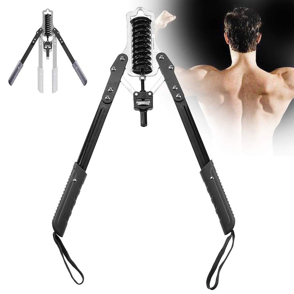 Expansor de Pecho para Ejercicios de Brazos, 160 kg/353 LB, Resistencia Ajustable, Doble Resorte, ejercitador de antebrazos, Ideal para Entrenamiento de Fuerza Pectoral.