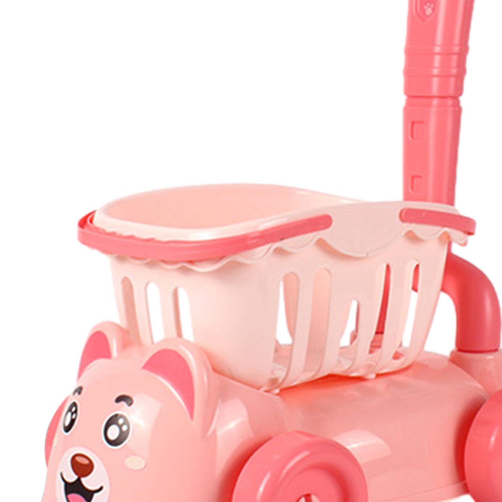 Carrello della Spesa per Bambini, Gioco di Ruolo Divertente E Interattivo, Giocattolo per Bambini, Ragazzi E Ragazze, Rosa