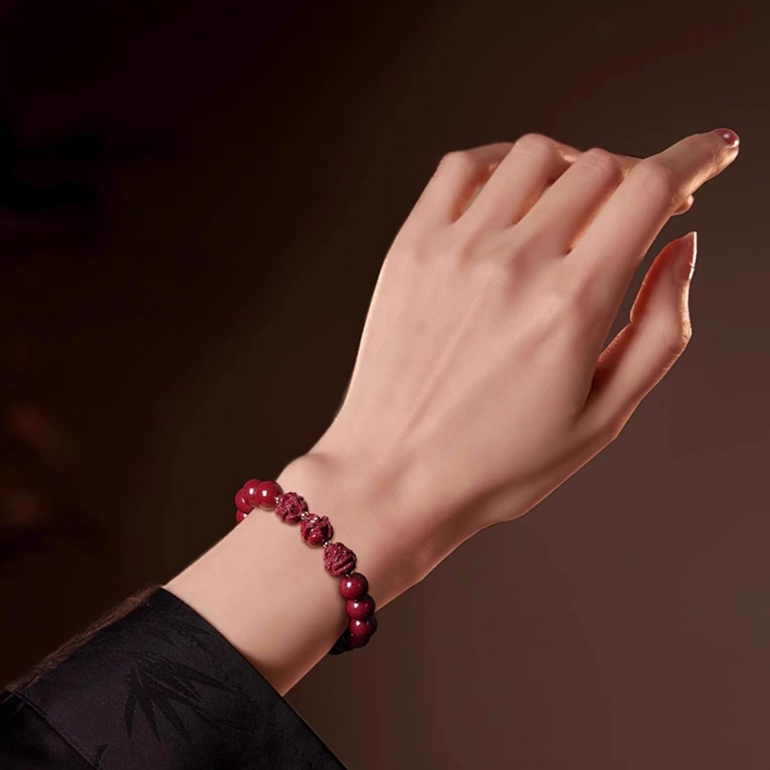 Feng Shui Triple Protection Bracelet for Women,Lucky Chinese Red Cinnabar Zodiac Prayer Bead Bracelet to Attract Wealth or Money,Mother's Day Birthday Christmas Good Luck Jewelry Gigt for Women to Bring Luck Prosperity - Image 7
