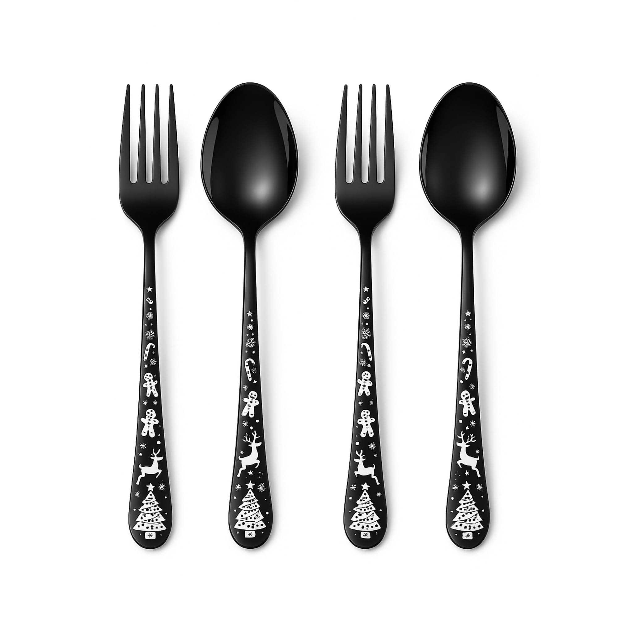 Korean Flatware Set - 4 Piece Stainless Steel -9