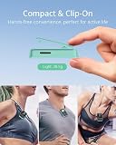 Yoton MP3 Player with Bluetooth 5.2, Expandable to 64GB, Mini Size, HiFi Music, with Sports Clip, FM Radio, Includes Headphones, Green(No TF Card Included – Insert Card to Use) - 3