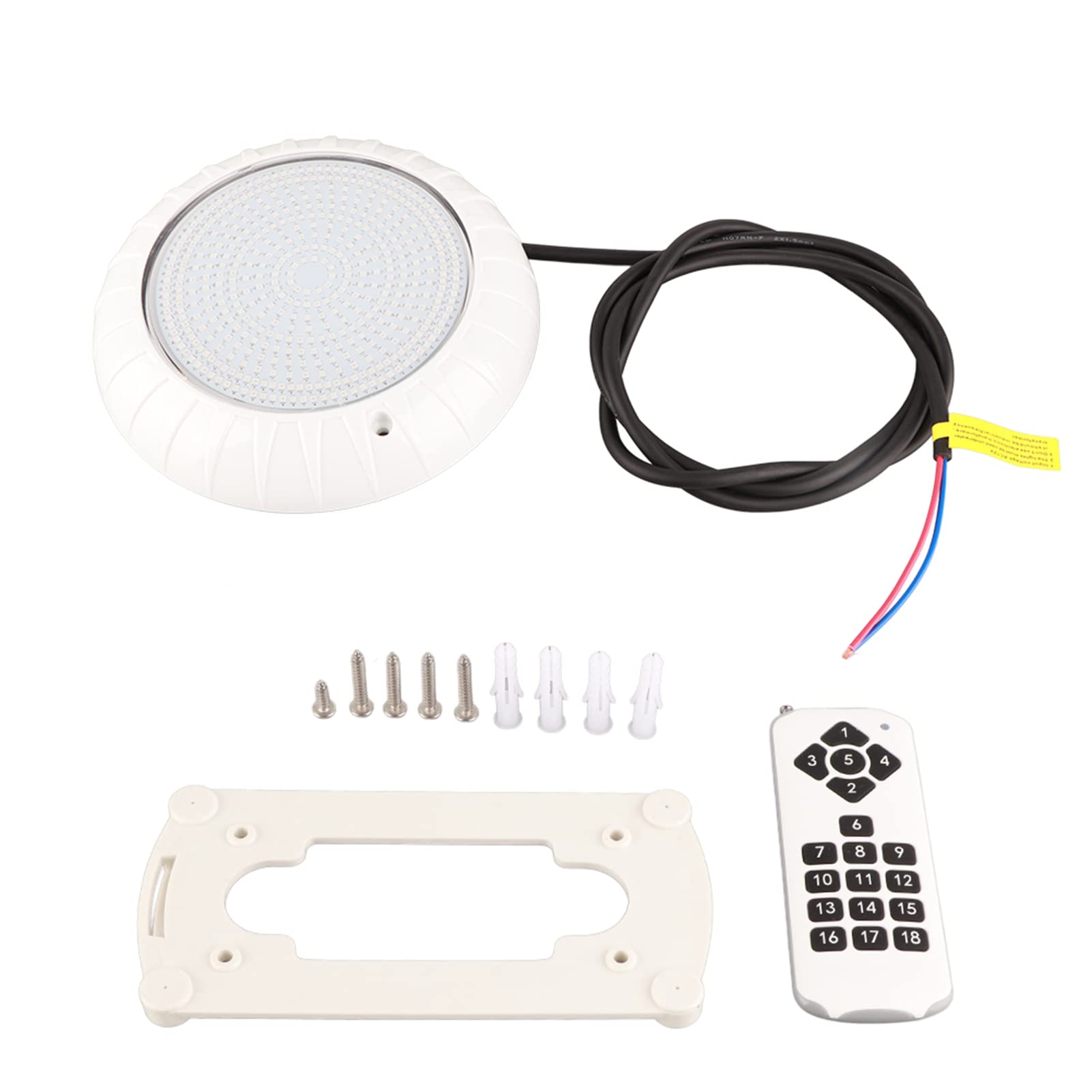 KENANLAN Lampada subacquea, lampada per piscina, AC12 V, 35 W, 468 LED, RGB, luce subacquea, cambia colore con telecomando