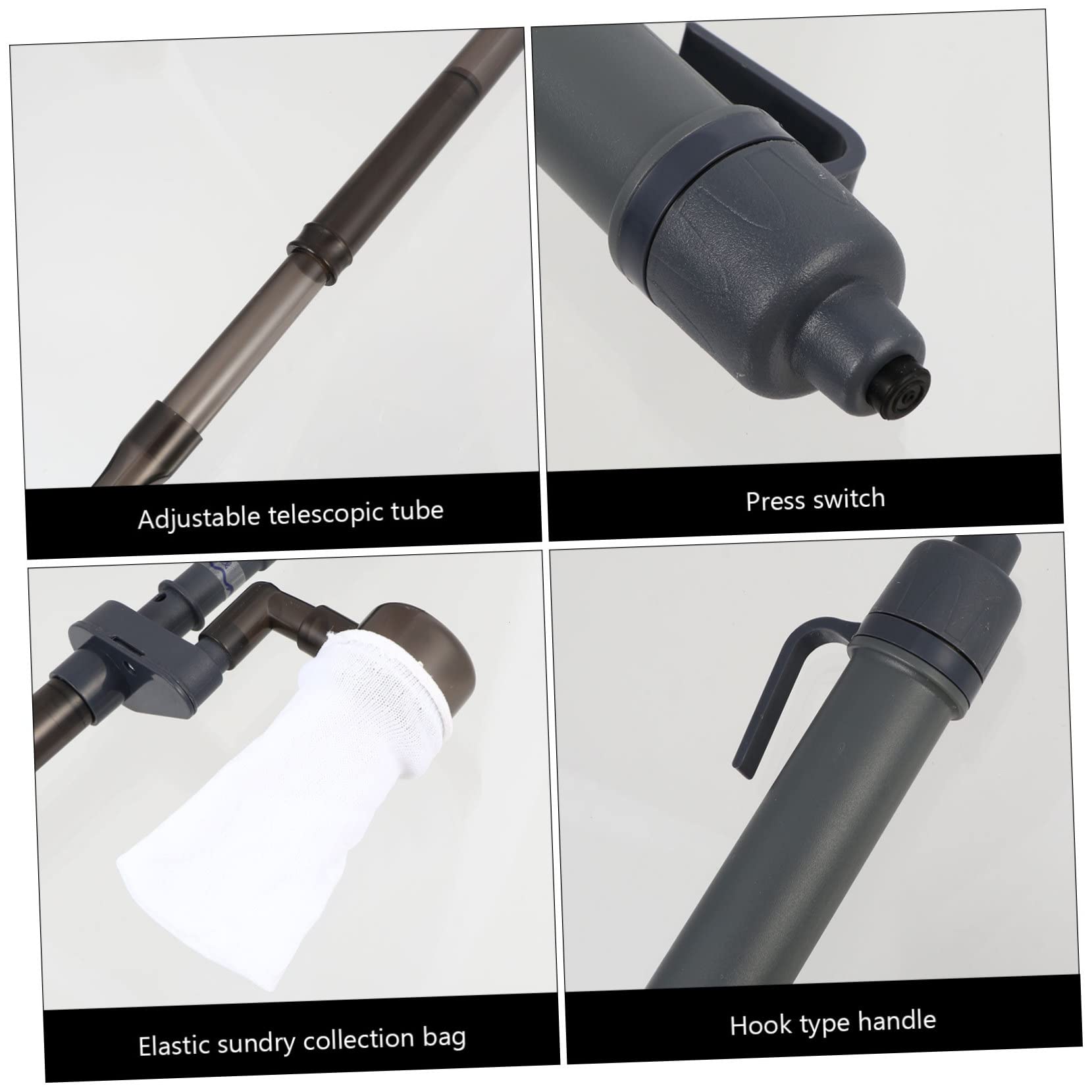 YARNOW Succión Automática del Inodoro Aspirador Acuario Eléctrico Aspirador Acuario Herramienta Profesional para Pecera