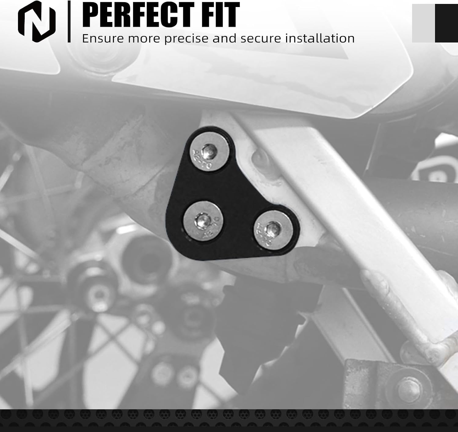 NICECNC Black Aluminum Exhaust Mount Bracket for Suzuki DRZ400S/DRZ400SM 2000-2024