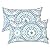 LVTXIII Outdoor/Indoor Lumbar Pillow Cases, Tropical Patio Lumbar Pillow Covers ONLY, Decorative Lumbar Cushion Cases for Home Garden Balcony Back Yard, 12 x 20 Inch, Pack of 2, Delancey Lagoon