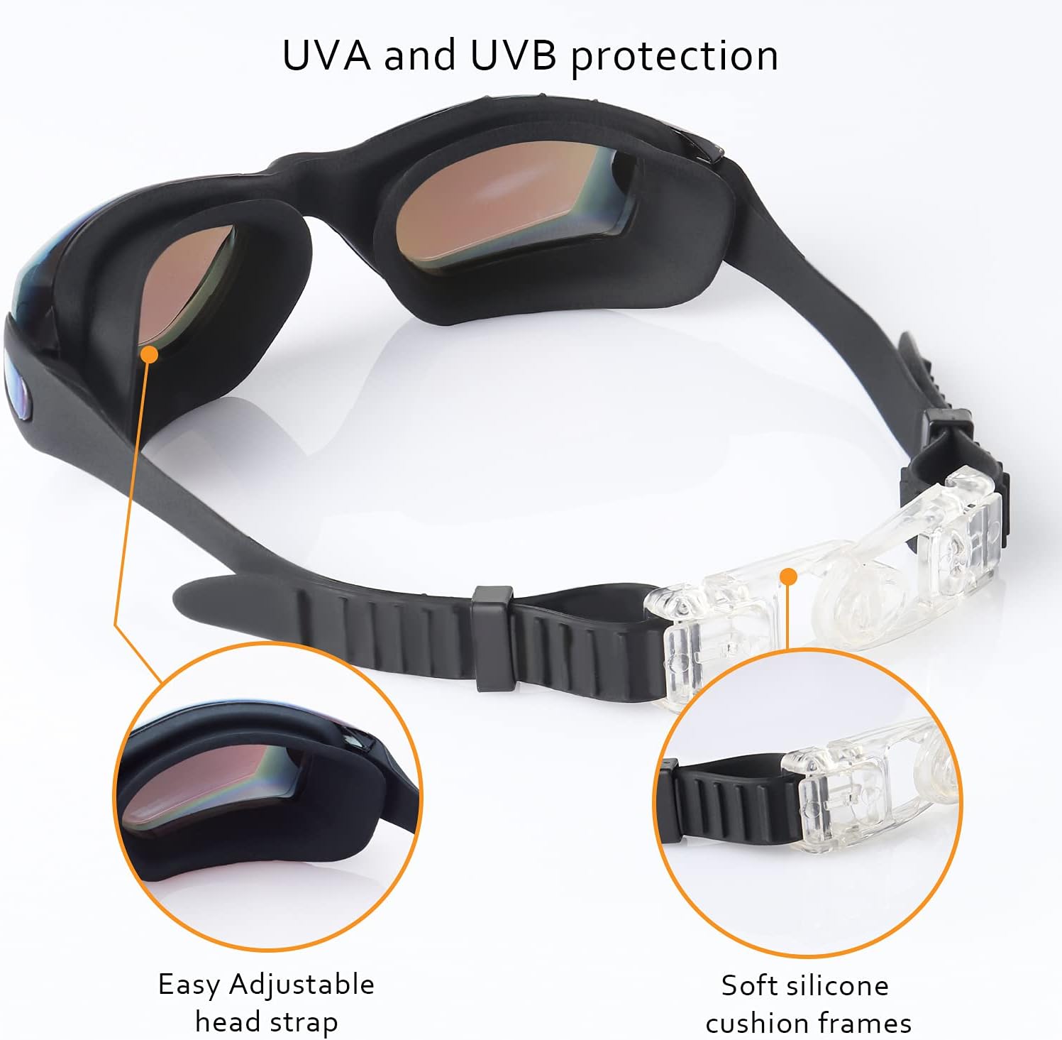 4 Pack Kids Swim Goggles Ages 6-14 UV Protection Anti Fog No Leaking Pool Swimming Goggles for Boys Girls Youth