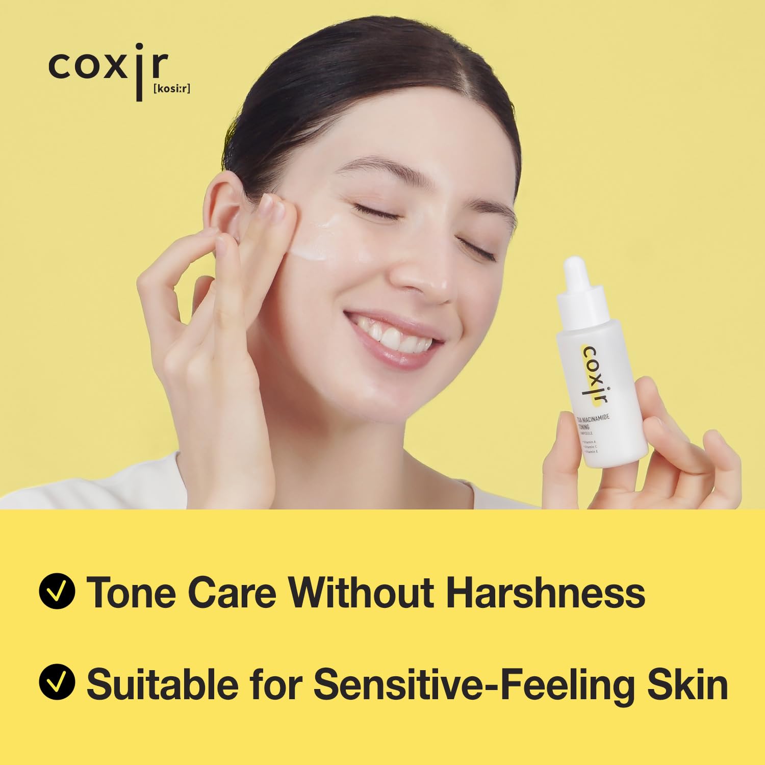 Coxir TXA Niacinamide Toning Ampoule –Tranexamic Acid for Visible Tone & Clarity | Mild, Lightweight Korean Serum with Niacinamide, Cica & Panthenol | Daily Tone-Refining Formula [1.69fl.oz]