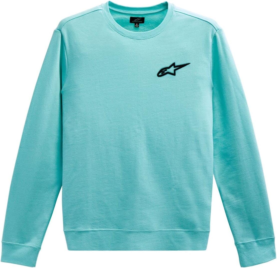Alpinestars 1232-51020-7206-XXL: Ageless Chest Crew Fleece Light Aqua 2X