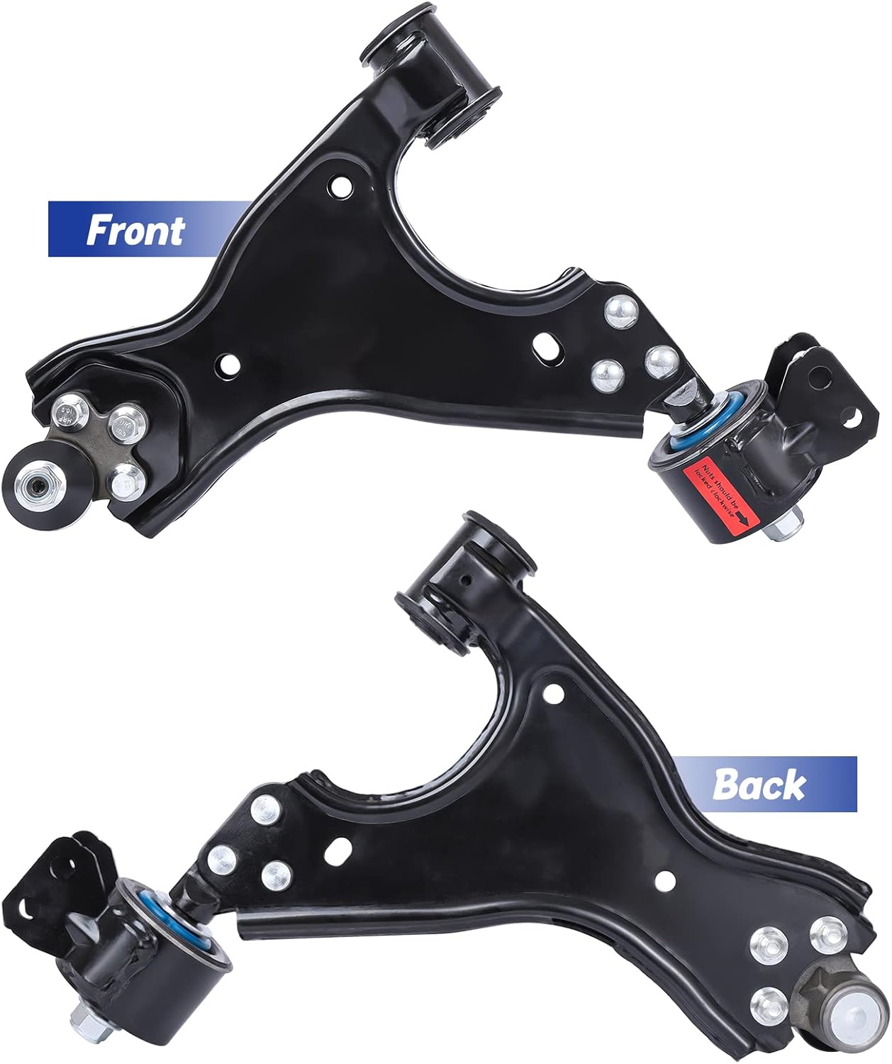 LCWRGS 6PCS Front Suspension Kit for 2008-2017 Buick Enclave 2009-2017 Chevrolet Traverse 2007-2016 GMC Acadia 2007-2010 Saturn Outlook, 2 Lower Control Arms 2 Sway Bars 2 Outer Tie Rods