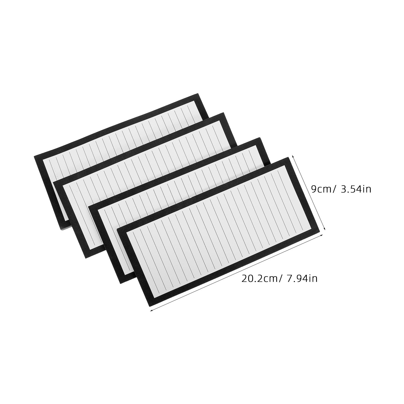 DOITOOL 8-częściowy magnetyczny notes do lodówki - notes spożywczy z podszewką - pełny magnetyczny podkład, magnetyczne bloczki do notatek, 50 kartek/książeczka na listę zakupów spożywczych, listę