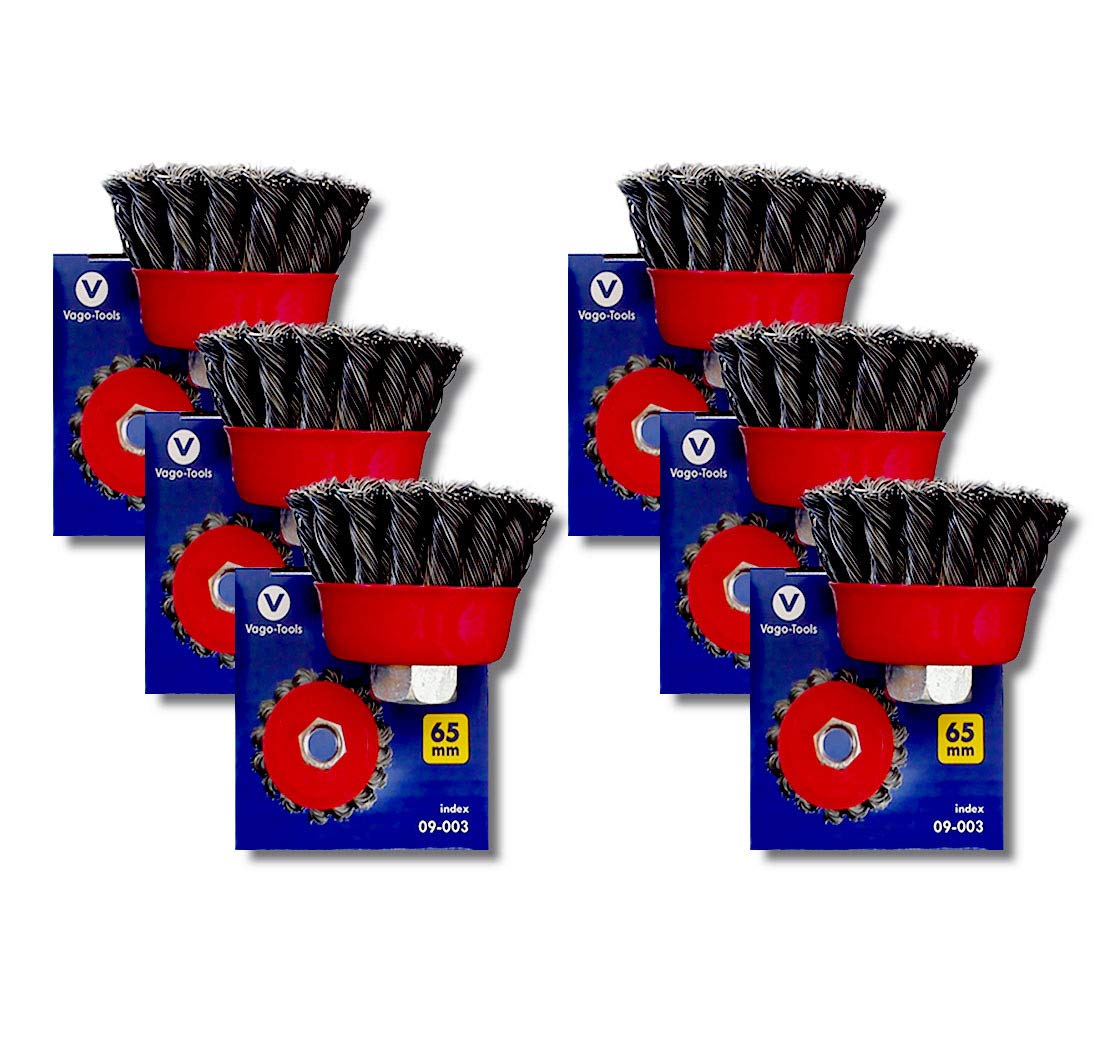 Spazzole a testa piatta, 65 mm, spazzola conica, spazzola rotonda per Flex 24 x