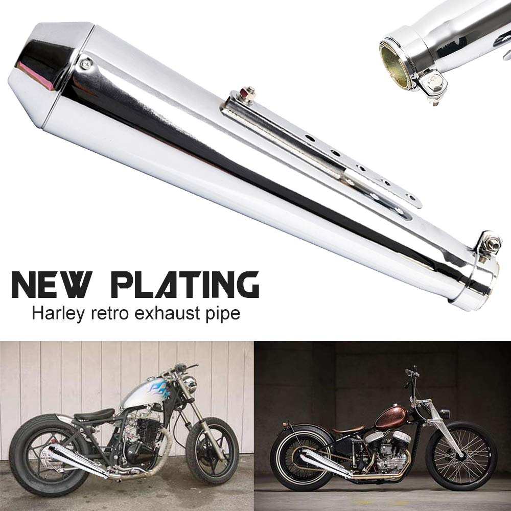 Amazon | liuzhuo ハレ スリップオンマフラー バイクサイレンサー 38mm